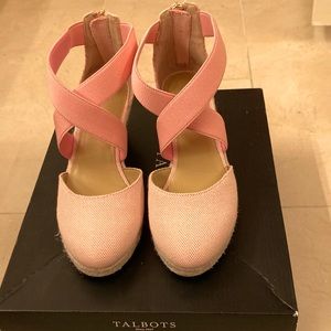 New Pink Espadrilles from Talbots - Size 6